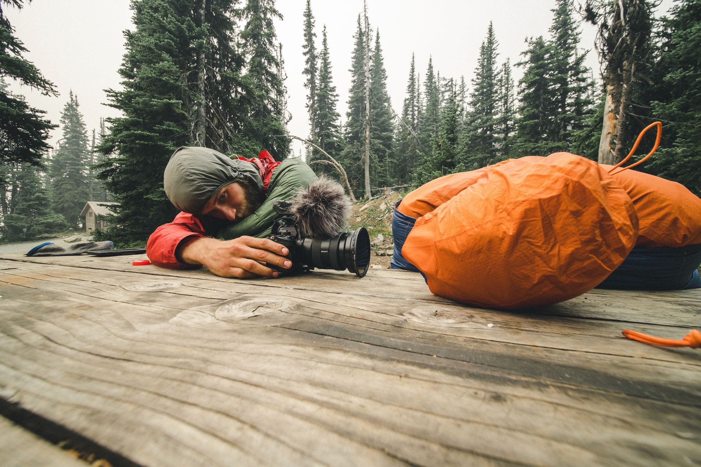 Here’s a snapshot from a few days after that interview, as we lay exhausted with splitting headaches and burning lungs, waiting to be evacuated by the U.S. Forest Service.