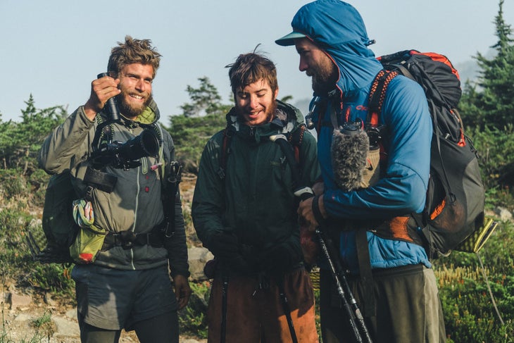In a rare glimpse of sun in the Pacific Northwest, Brennen snapped this shot of the crew.