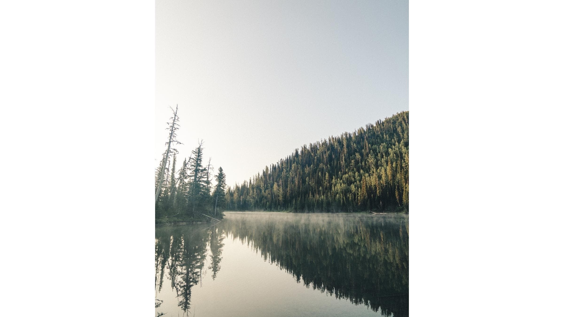 A photo taken at a mountaintop lake in Western Montana.