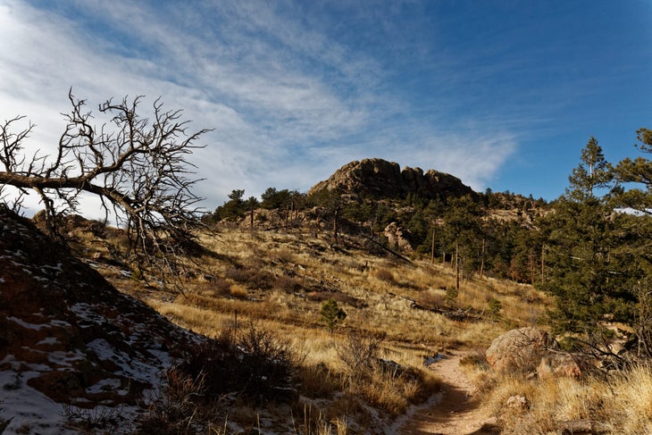 Hiking towards Horsetooth Mountain