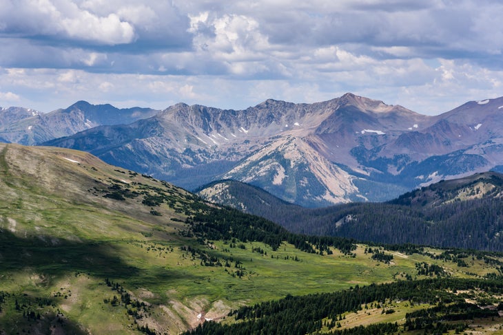 View of the Never Summer Mountains