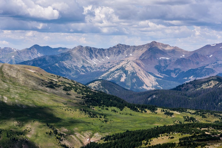 View of the Never Summer Mountains 