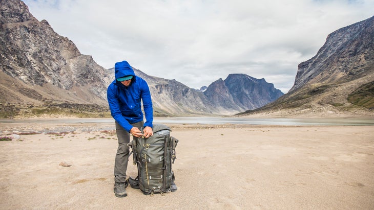 fixing backpack