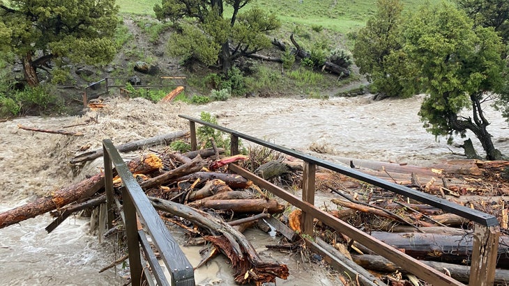 damaged bridge