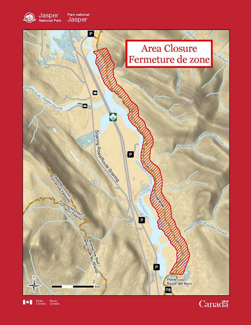 trail closure on overland trail