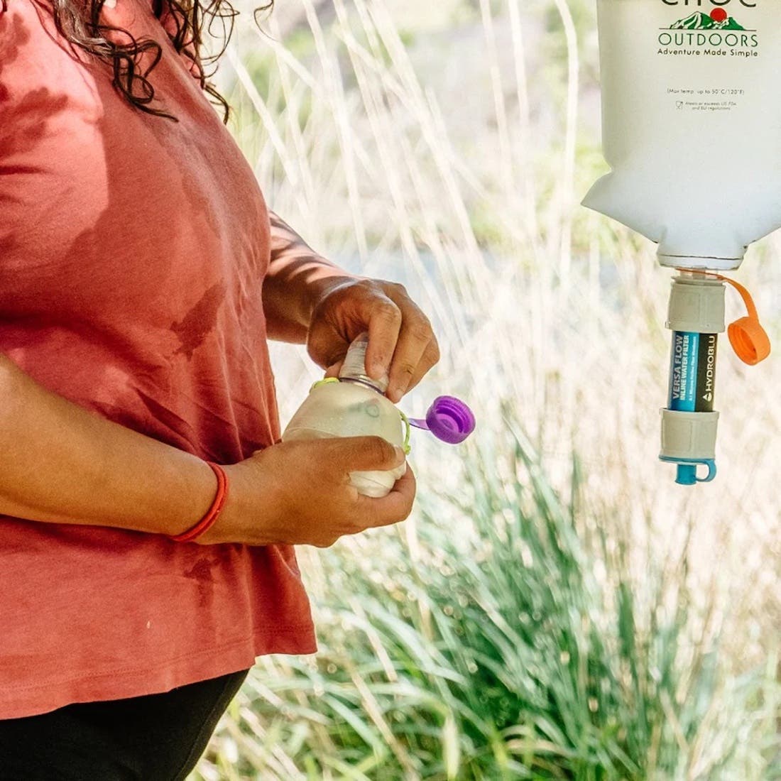 CNOC water bottle, hydration reservoir, and filter