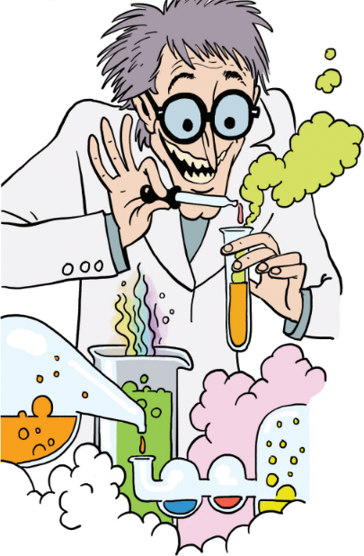 a scientist leaning over test tubes