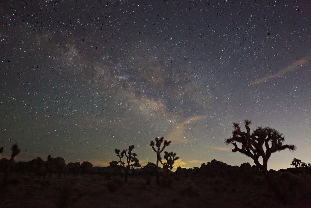 Dark Sky Park Views in Joshua Tree National Park Stargazing Spectacular Milky Way at Lost Horse Trail Joshua Tree
