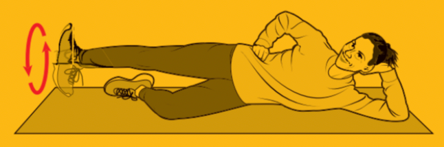 hip socket rotation illustration