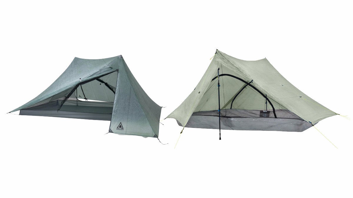 Hiking pole shop tent