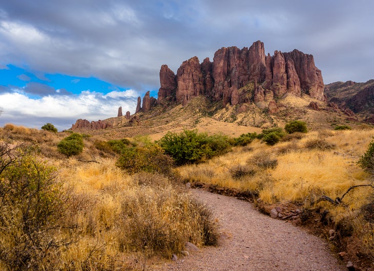 Scenic View Of Mountain Against Sky. Photo taken in Apache Junction, United States