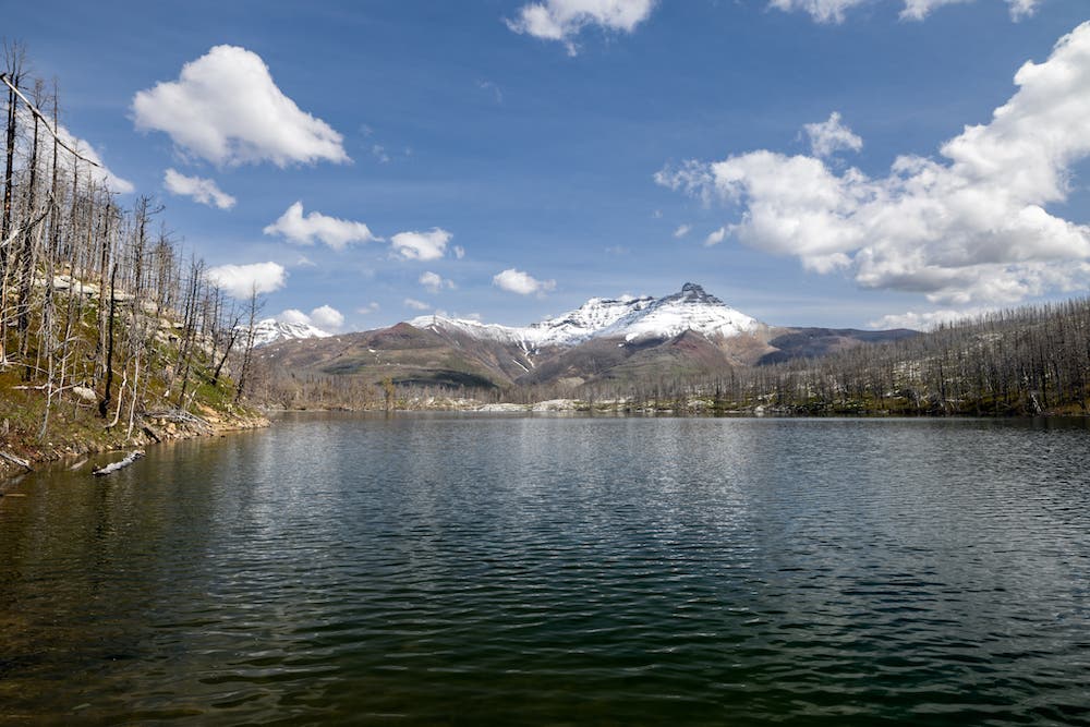 Crandell Lake in Waterton Lakes National Park, Alberta