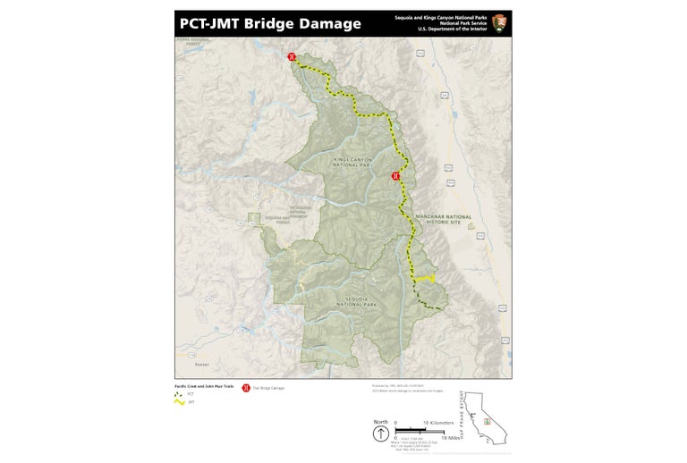 Crucial Bridge Closures in the Sierra Could Force Pacific Crest and ...