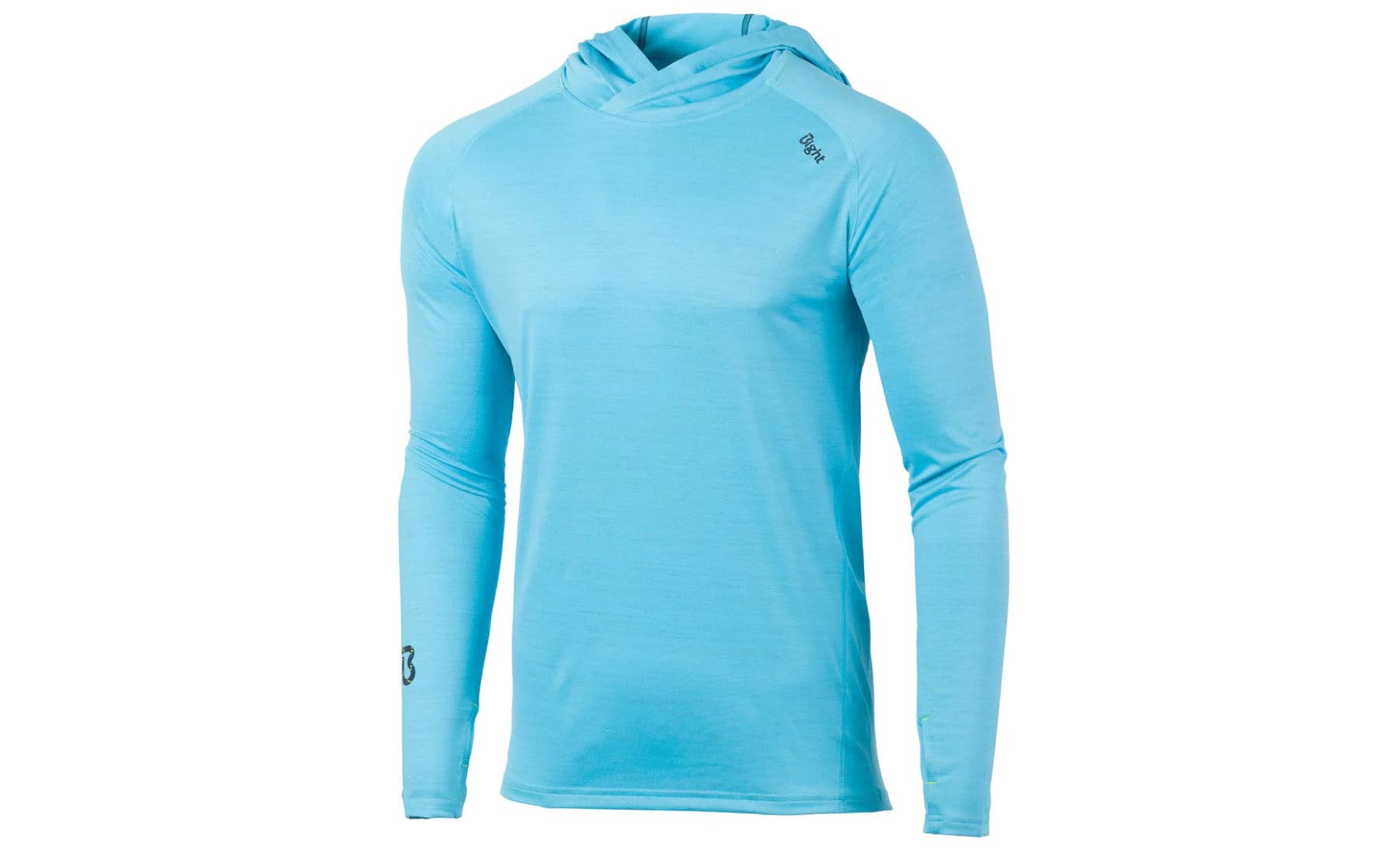 Blue hooded sweatshirt