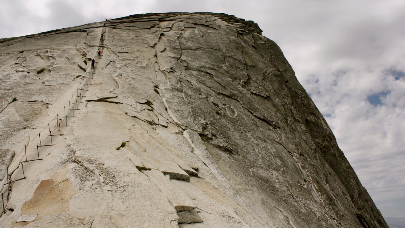 Hike up to the top of Half Dome in Yosemite National Park