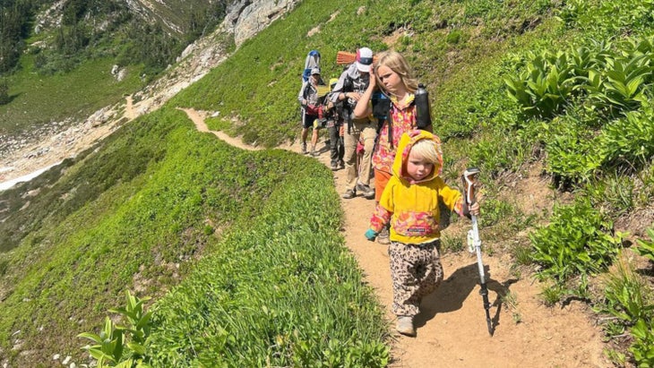 The Netteburg family on the Pacific Crest Trail