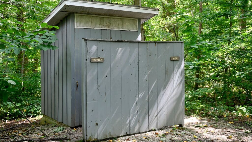 NextImg:Another Person Fell into a Trailhead Toilet and You Can Probably Guess Why