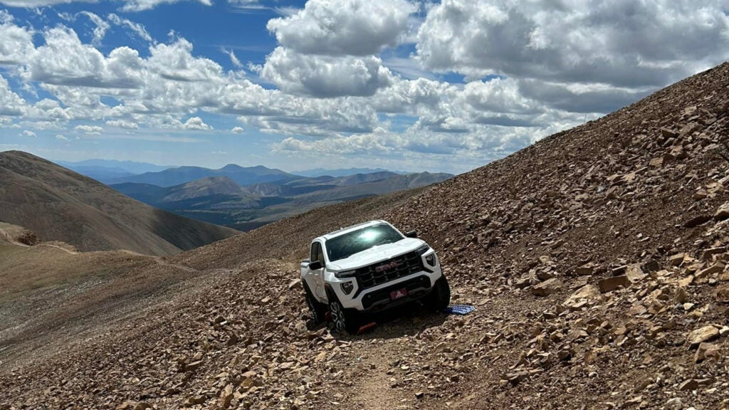 NextImg:Driver Tries to Take Truck Up Colorado Fourteener, Gets Extremely Stuck
