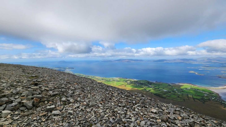 view from the top of croagh patrick
