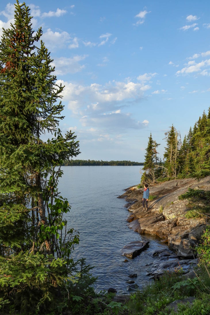 isle royale lookout at the waterline