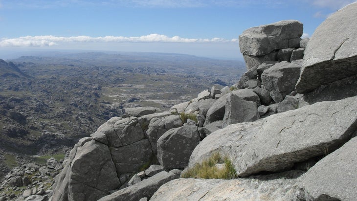 Rocky mountain summit