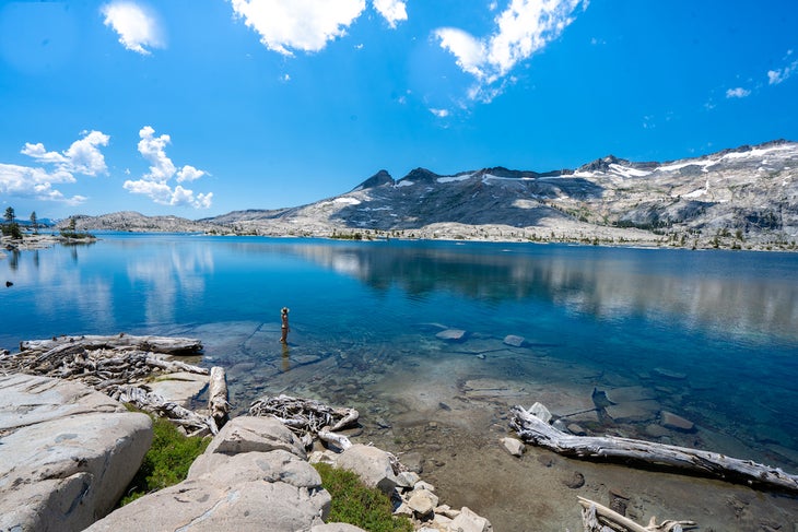 lakes and mountain reflections in the desolation wilderness
