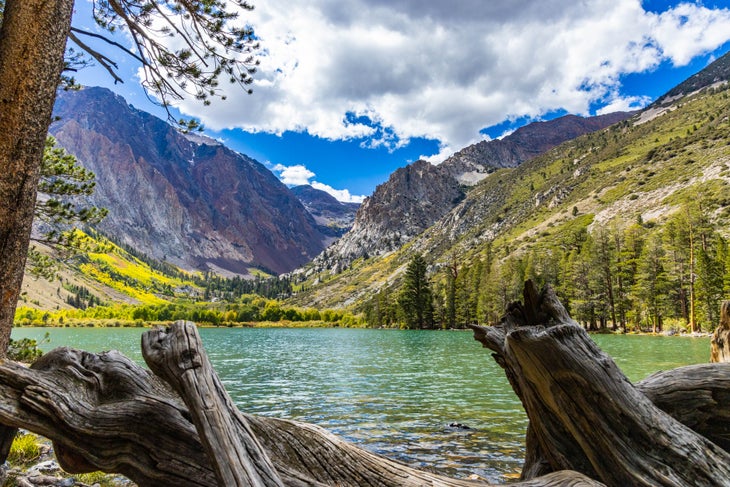 parker lake with mountains