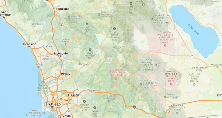 map of trans-county-trail