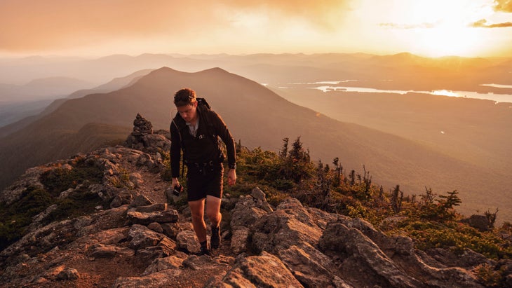 Hiker on mountain