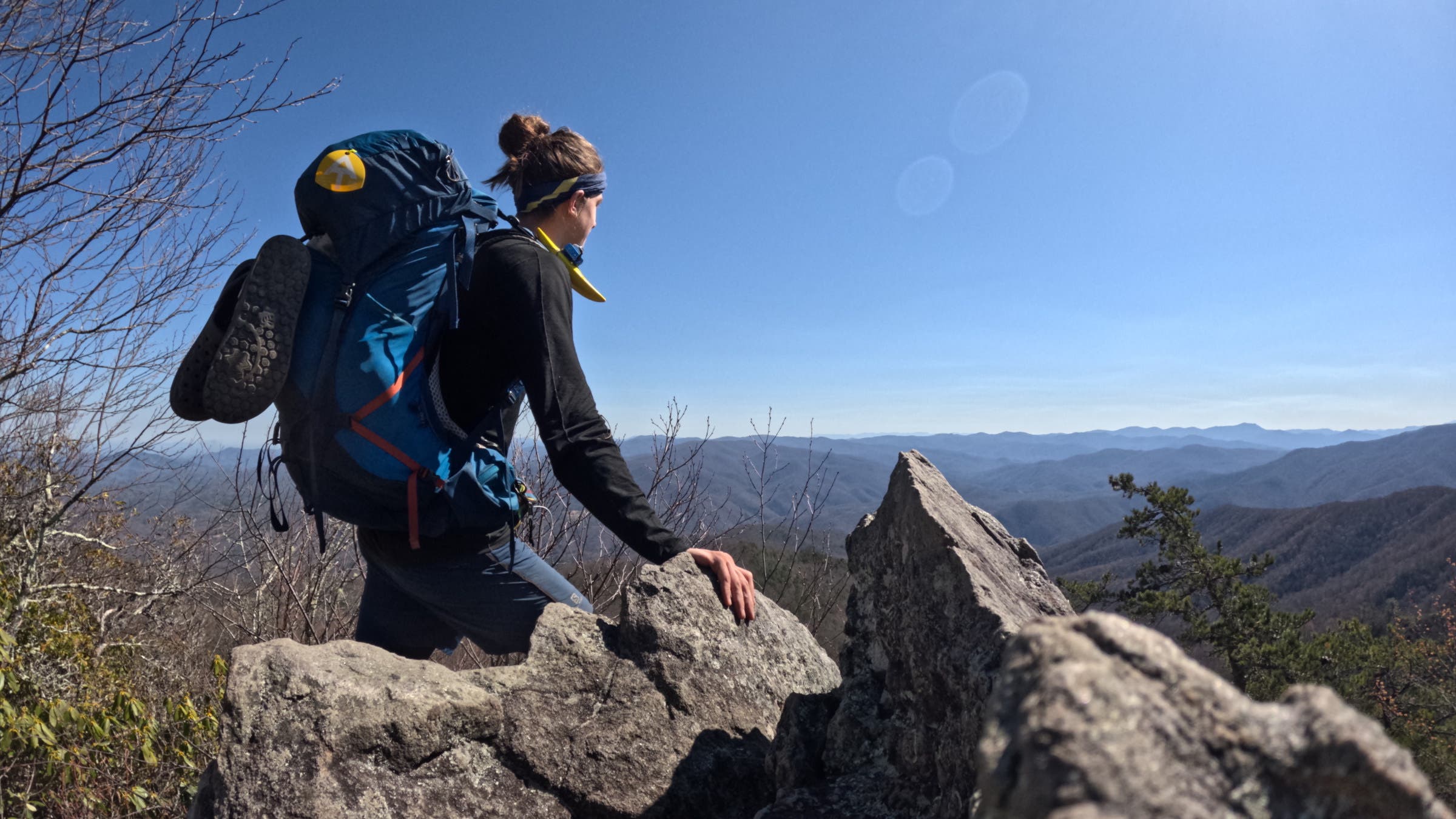 backpack hiking the appalachian trail Women's Beginner Backpacking Trip- Roan Highlands, T Wildwood Co These Students Are Hiking the