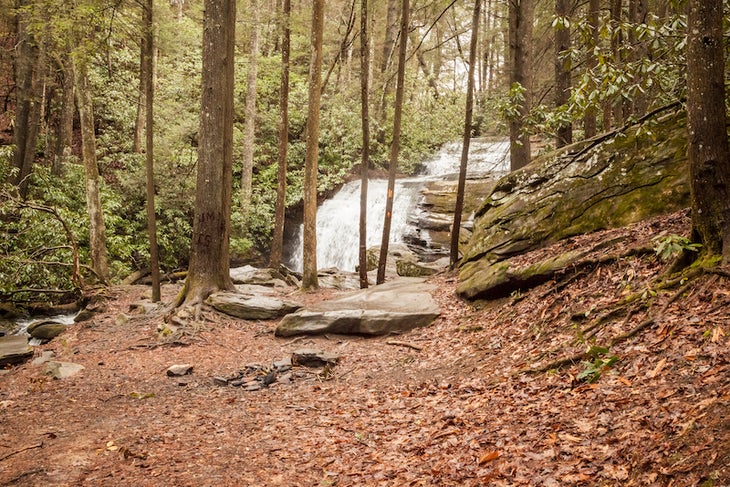 Long Creek Falls off the Benton Mackaye Trail.  North Georgia on the Appalachian Trail.