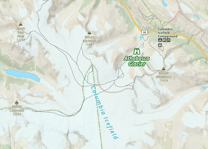 athabasca glacier gps program
