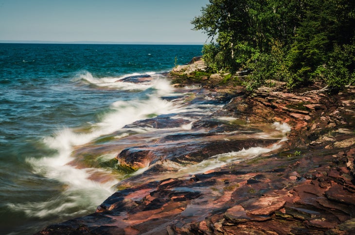 Swallow Point at Sand Island, Apostle Islands beach camping