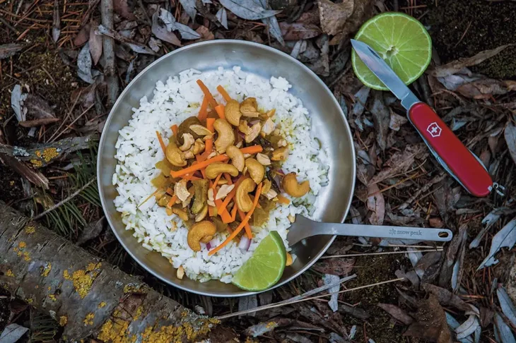 gluten-free cashew curry backpacking recipe