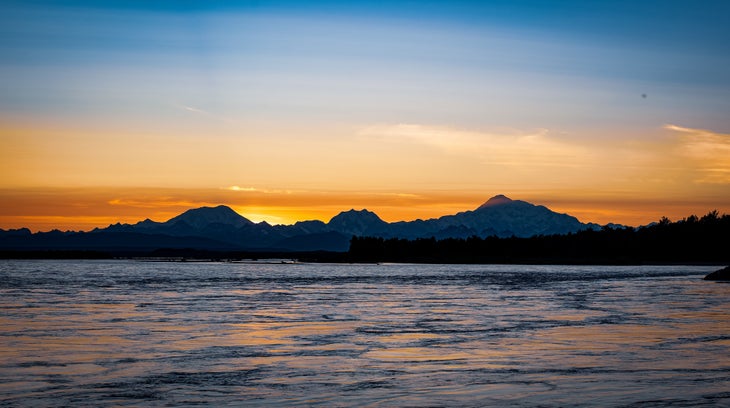 Alaska Range Sunset Pano