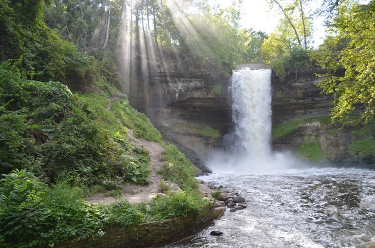 Minnehaha Falls, minneapolis trails