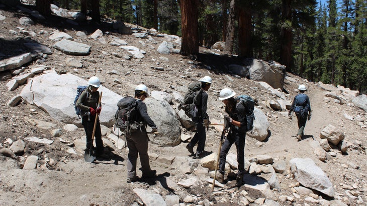 trail crew on trail