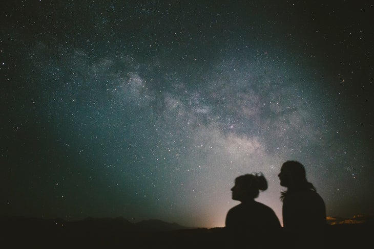 stargazing couple gila national forest