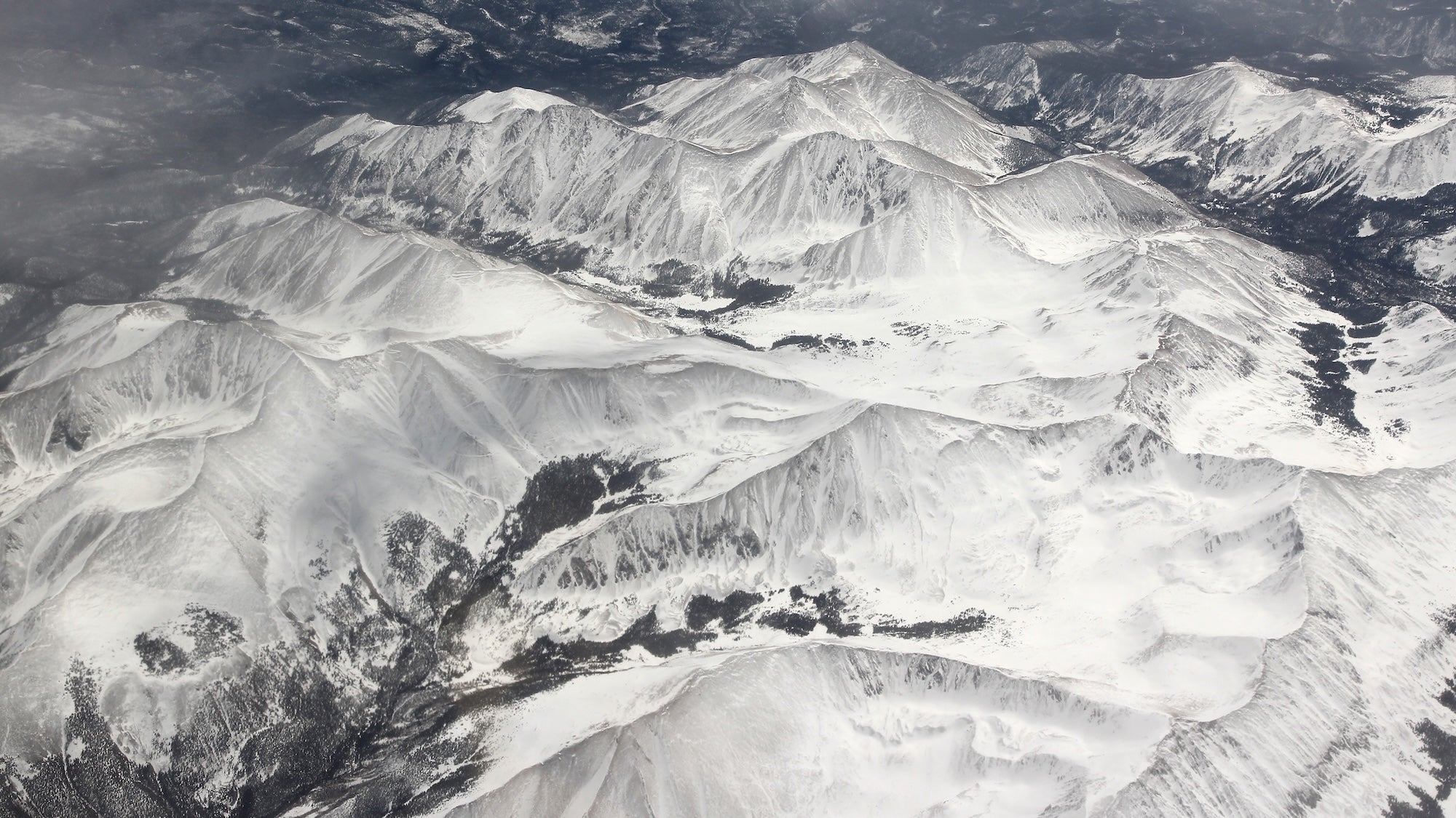 South Colorado landscape. La Garita Mountains - part of San Juan Mountains in South Colorado, USA