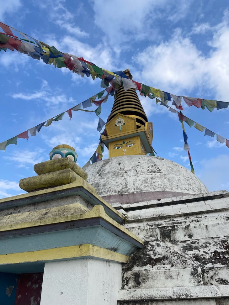 prayer flags from langtang national park hikes in nepal