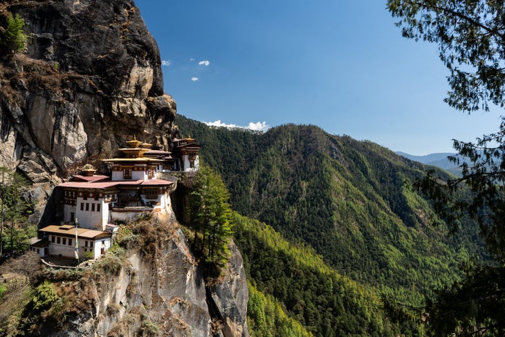 Tiger's Nest Temple along the Druk Path Trek.