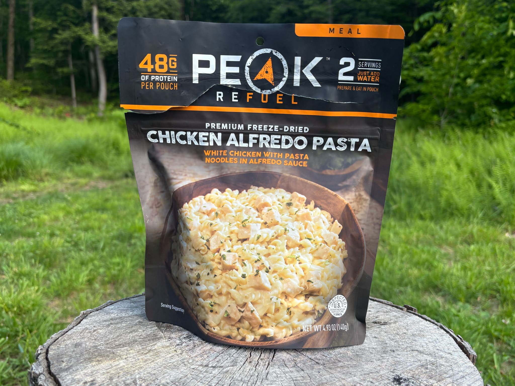 Peak Refuel backpacking meal