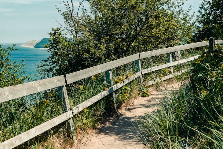 Path to Empire Bluff Overlook at Sleeping Bear National Lakeshore