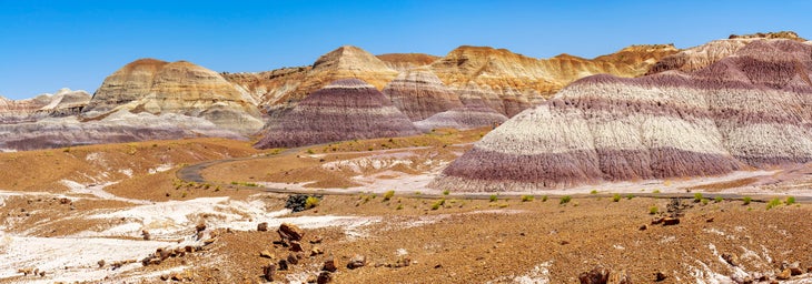 Footpath through Blue Mesa, Petrified Forest National Park