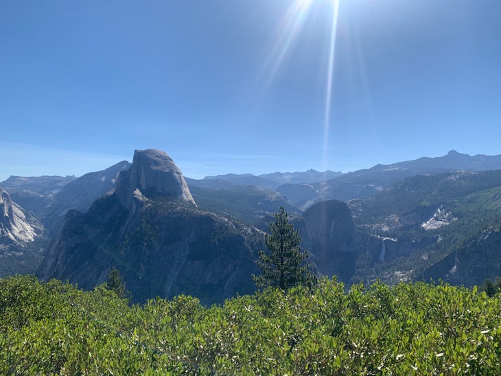 view from glacier point in Yosemite National Park