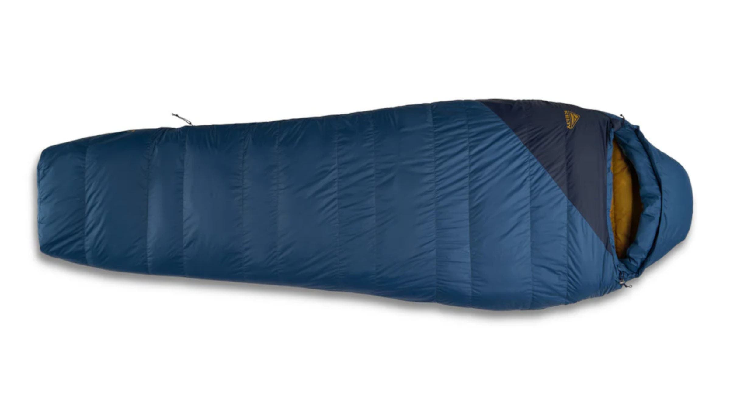The Kelty Cosmic 20 dark blue sleeping bag on a white background