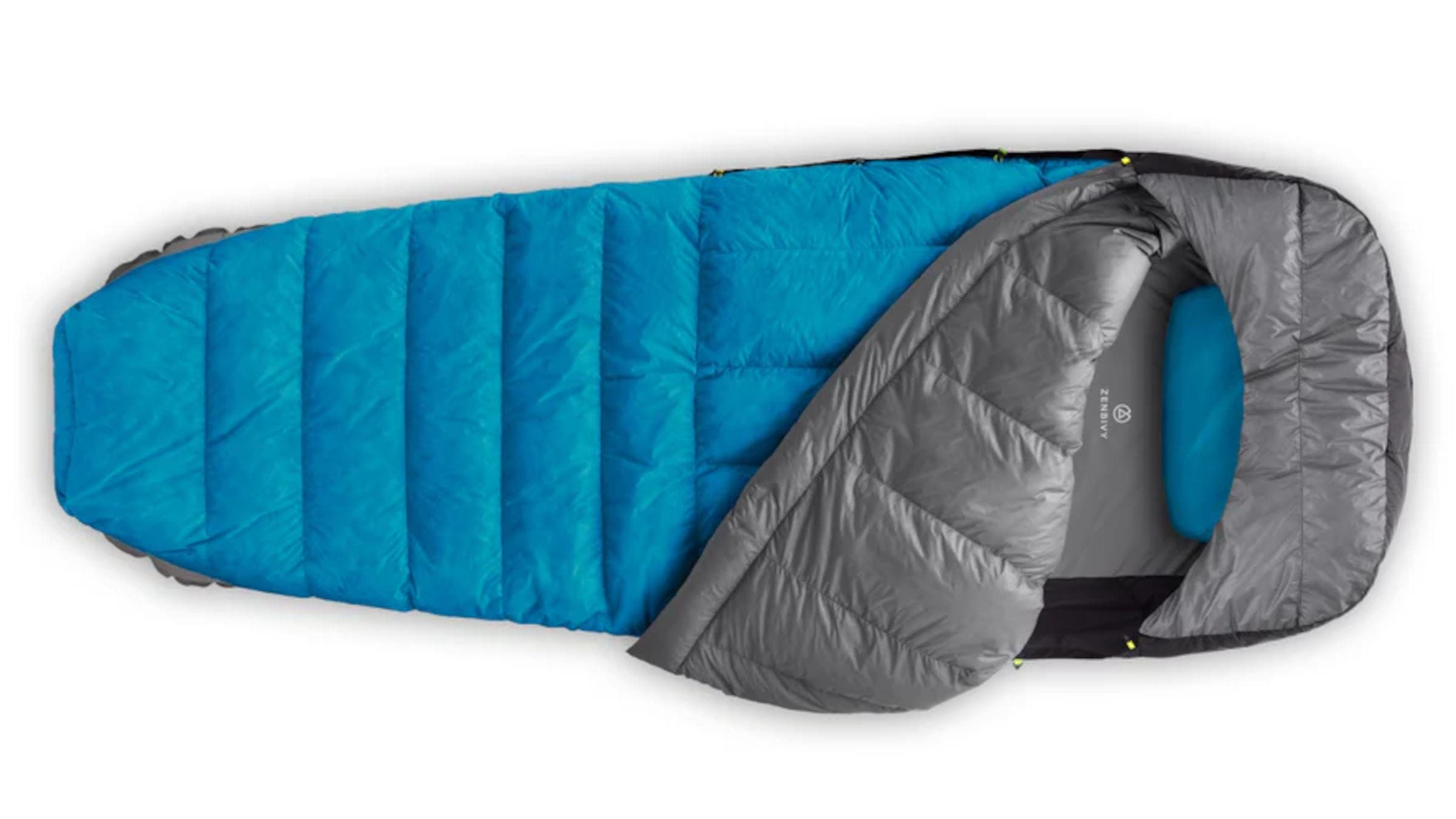 Zenbivy Light Bed 2026 light blue and gray on a white background