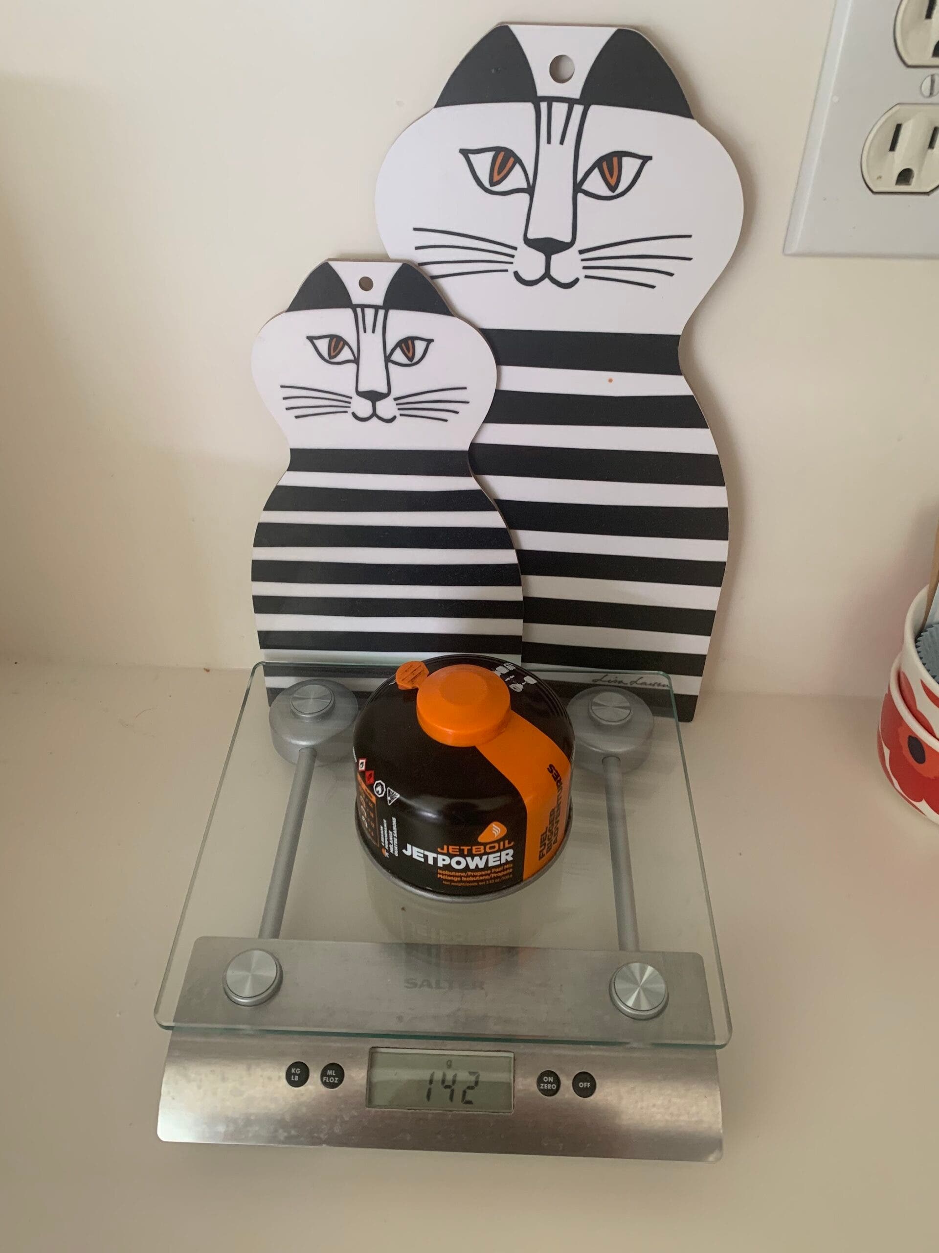 jetboil fuel on home scale