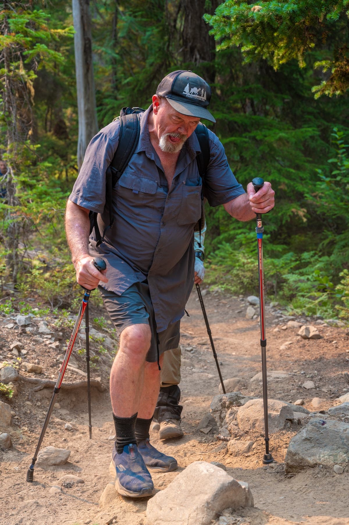 Pass2Pass founder Bill hiking on the most recent trek.