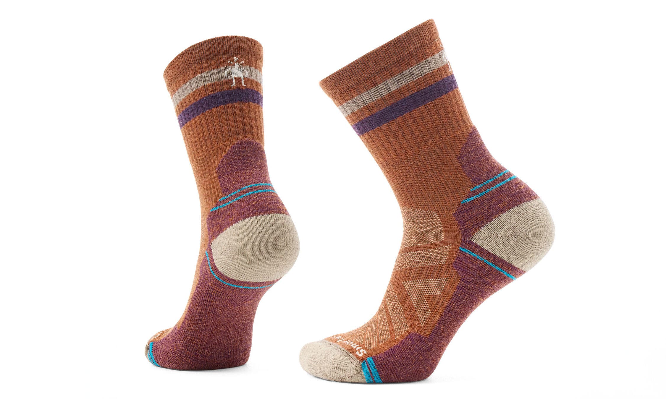 Smartwool Performance Hike Light Socks orange on white background